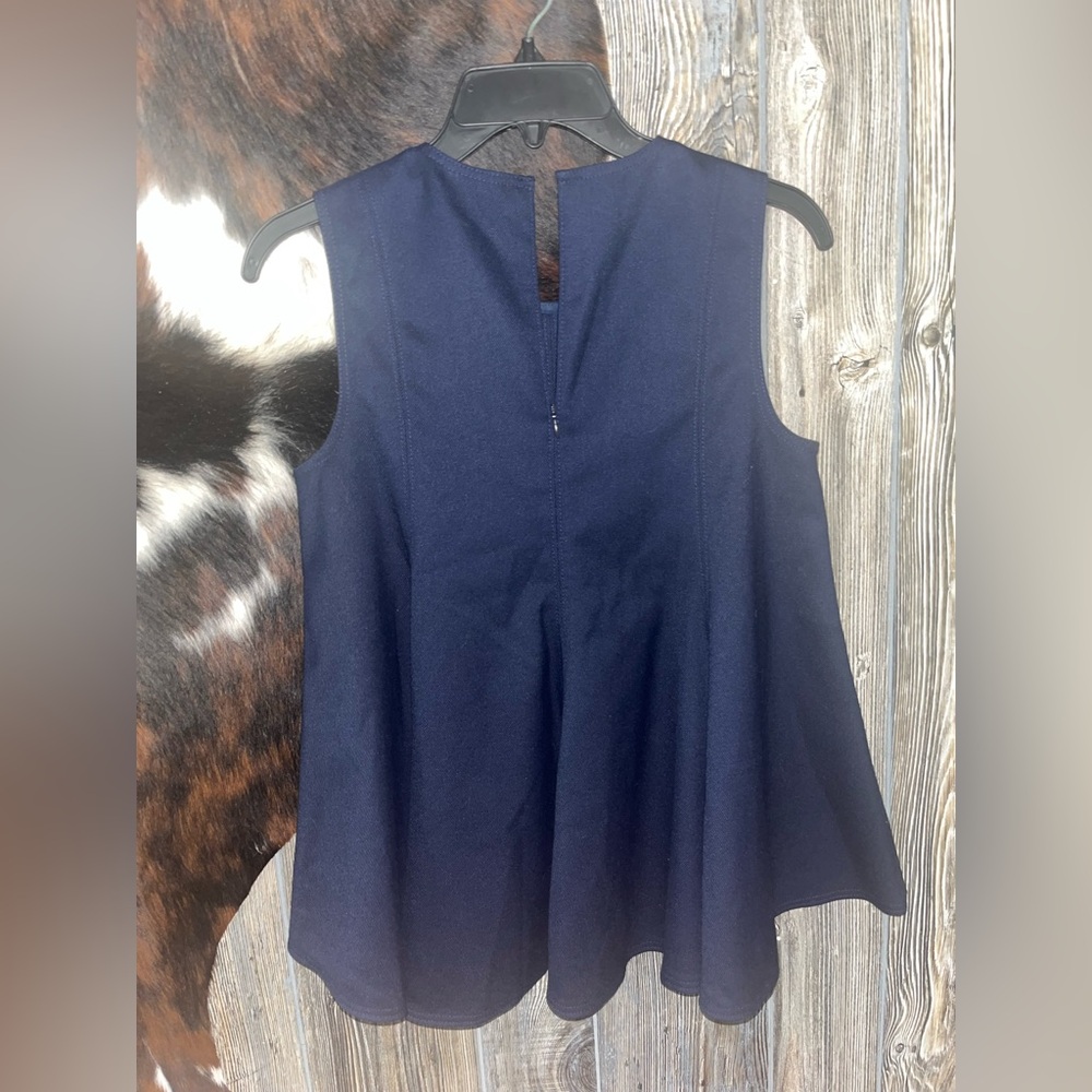 Club Monaco size XS Navy Blue Swing sleeveless top in like new condition - Picture 5 of 5